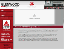 Tablet Screenshot of glenwoodequip.com