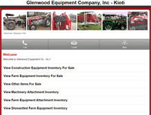 Tablet Screenshot of m.glenwoodequip.com